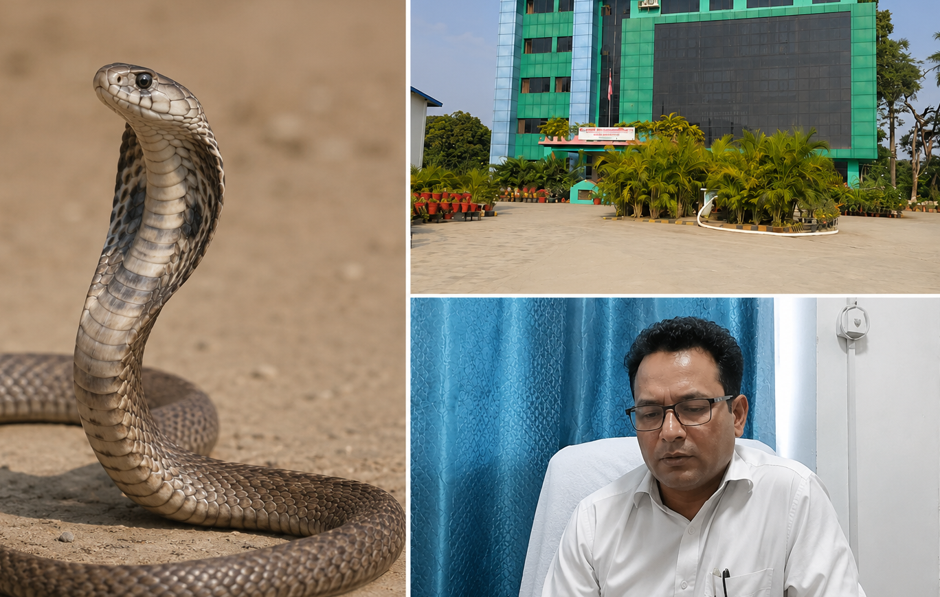 गर्मी बढेसँगै धनगढीमा दैनिक १७ वटासम्म सर्प उद्धार, अस्पतालमा पनि बढे सर्पदंशका बिरामी